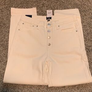 J. Crew White Vintage Straight Jean Button Fly Sz 29